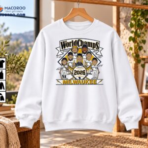 Milwaukee WorldChamps 2026 Baseball Caricature Shirt
