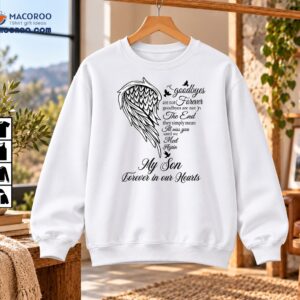 My Son Forever in Our Hearts Angel Wing Memorial Shirt