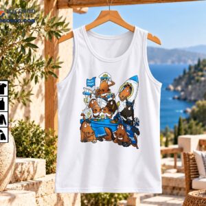 Colorful cartoon horses featuring Naval Crown, Ghaiyyath and Too Darn Hot with nautical and space-themed details