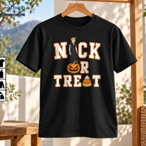 Nick Or Treat Halloween Pumpkin Candy Corn Graphic Shirt