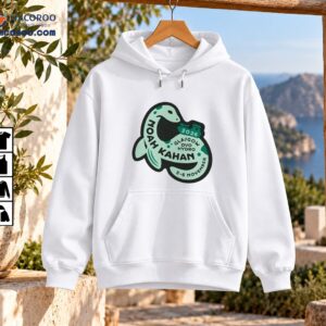 Noah Kahan Glasgow 2026 shirt design with a mint green sea creature, charcoal outline, and November event lettering