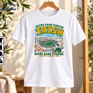 Notre Dame Fightin’ Irish Stadium Vintage Football Graphic Shirt