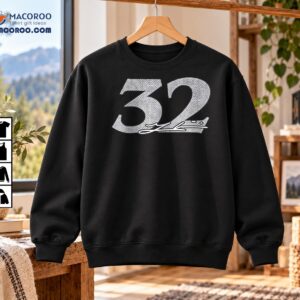 Number 32 Vintage Athletic Signature Graphic Shirt