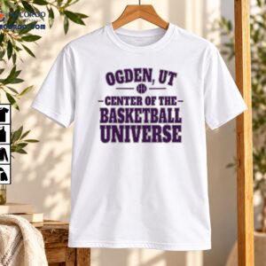 Ogden UT Center Of The Basketball Universe Vintage Varsity Shirt