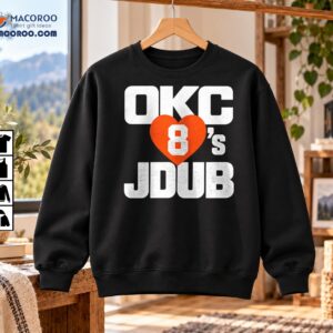 OKC Loves J Dub Distressed Basketball Heart Shirt