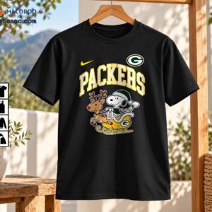 Packers Christmas Reindeer Sleigh Cartoon Graphic Shirt