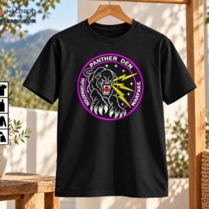 Panther Den Information Warfare Black Panther Lightning Graphic Shirt