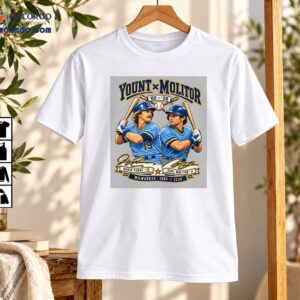 Robin Yount X Paul Molitor Milwaukee Vintage Baseball Shirt