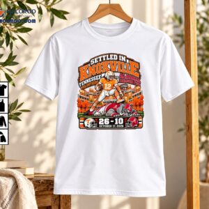 Settled In Knoxville Tennessee Volunteers 26-10 Football Victory Shirt
