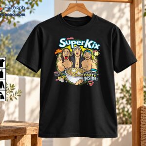 SuperKix Wrestling Cereal Retro Comic Graphic Shirt