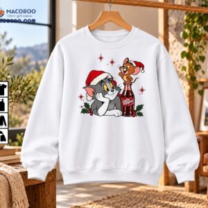 Sweet Sips And Holiday Quips Vintage Christmas Cartoon Shirt