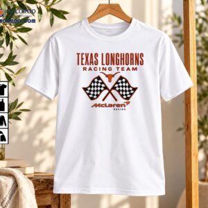 Texas Longhorns Racing Team Crossed Flags Graphic Shirt
