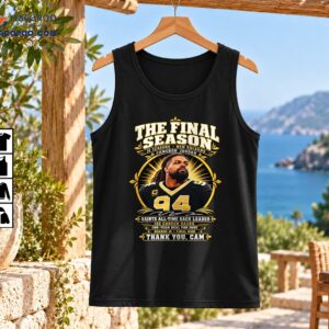 The Final Season Cameron Jordan shirt design with number 94, gold and black graphics, and career tribute lettering