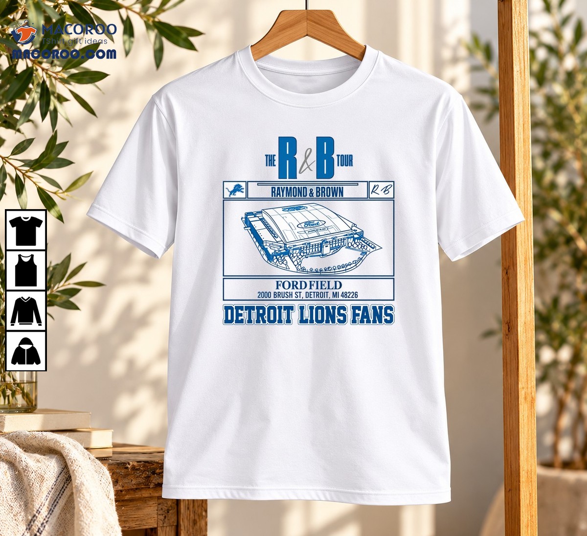 The R & B Tour Detroit Lions Fans Vintage Stadium Shirt The R & B Tour Detroit Lions Fans Vintage Stadium Shirt