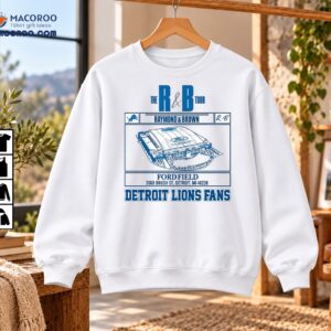 The R & B Tour Detroit Lions Fans Vintage Stadium Shirt