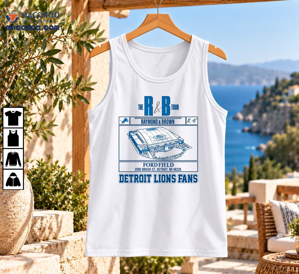 The R & B Tour Detroit Lions Fans Vintage Stadium Shirt The R & B Tour Detroit Lions Fans Vintage Stadium Shirt