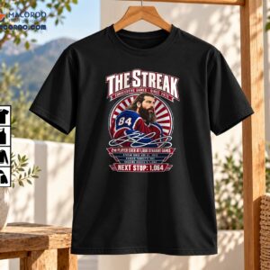 The Streak 1000 Straight Games Vintage Hockey Graphic Shirt