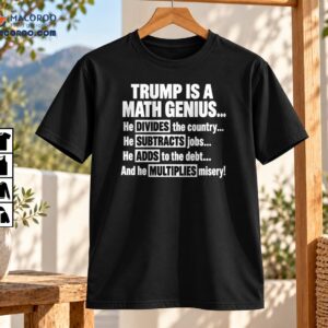 Trump Is a Math Genius Political Satire Graphic Shirt