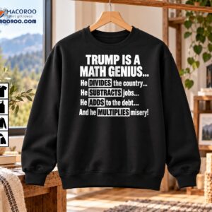 Trump Is a Math Genius Political Satire Graphic Shirt
