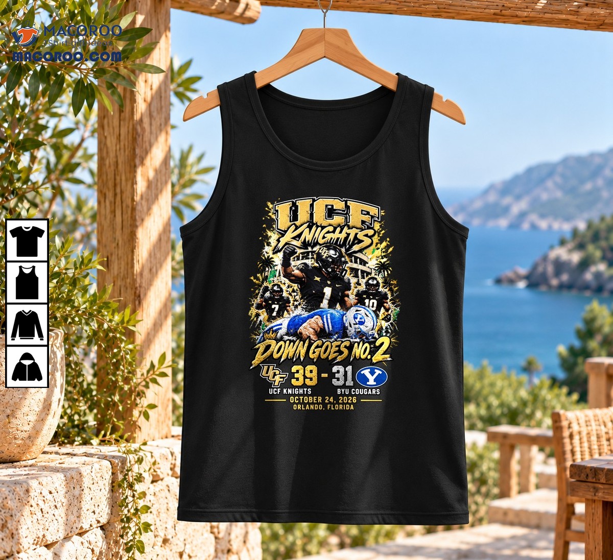 UCF Knights Down Goes No 2 BYU Cougars Football Graphic Shirt UCF Knights Down Goes No 2 BYU Cougars Football Graphic Shirt