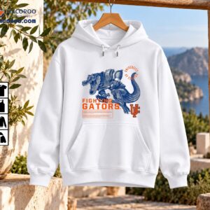 University of Florida Fighting Gators shirt with fierce blue alligator football mascot and orange collegiate lettering