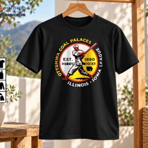 Vintage Ottumwa Coal Palaces Est 1890 Iowa League Baseball Shirt