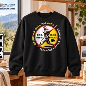 Vintage Ottumwa Coal Palaces Est 1890 Iowa League Baseball Shirt
