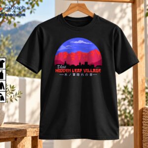 Visit Hidden Leaf Village Hokage Monument Sunset Graphic Shirt