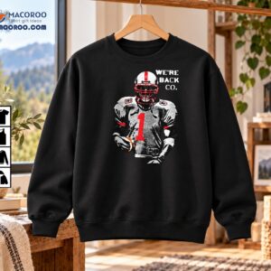 We’re Back Co Vintage Football Player Number 1 Shirt
