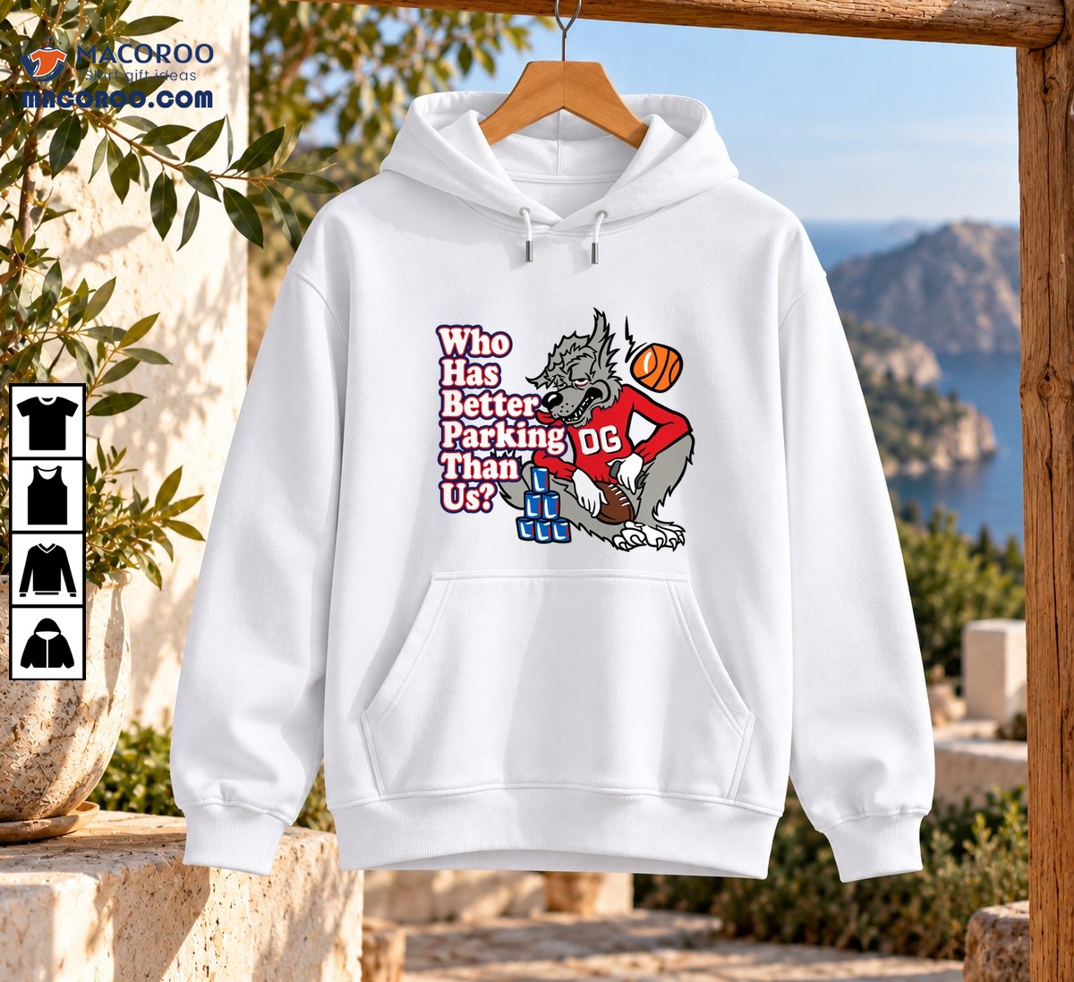 Who Has Better Parking Than Us OG Wolf Mascot Shirt Who Has Better Parking Than Us OG Wolf Mascot Shirt