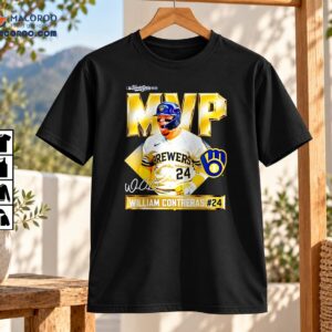 William Contreras Brewers MVP World Series 2025 Signature Portrait Shirt