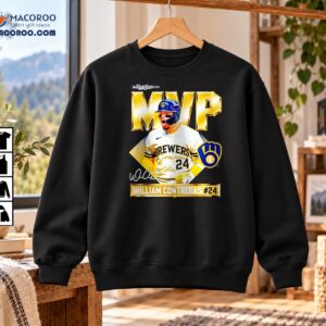 William Contreras Brewers MVP World Series 2025 Signature Portrait Shirt