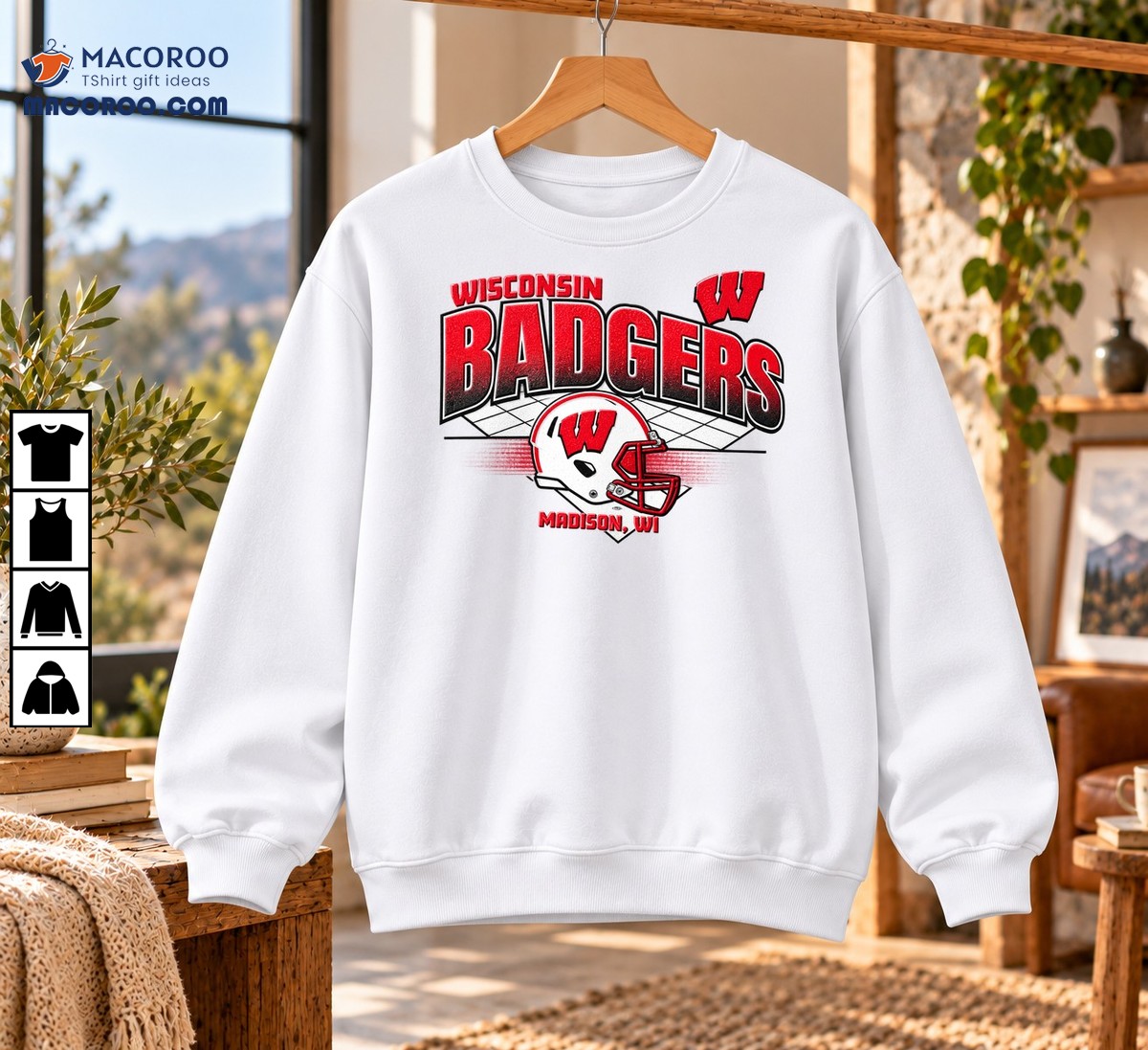 Wisconsin Badgers Football Helmet Vintage Grid Shirt Wisconsin Badgers Football Helmet Vintage Grid Shirt