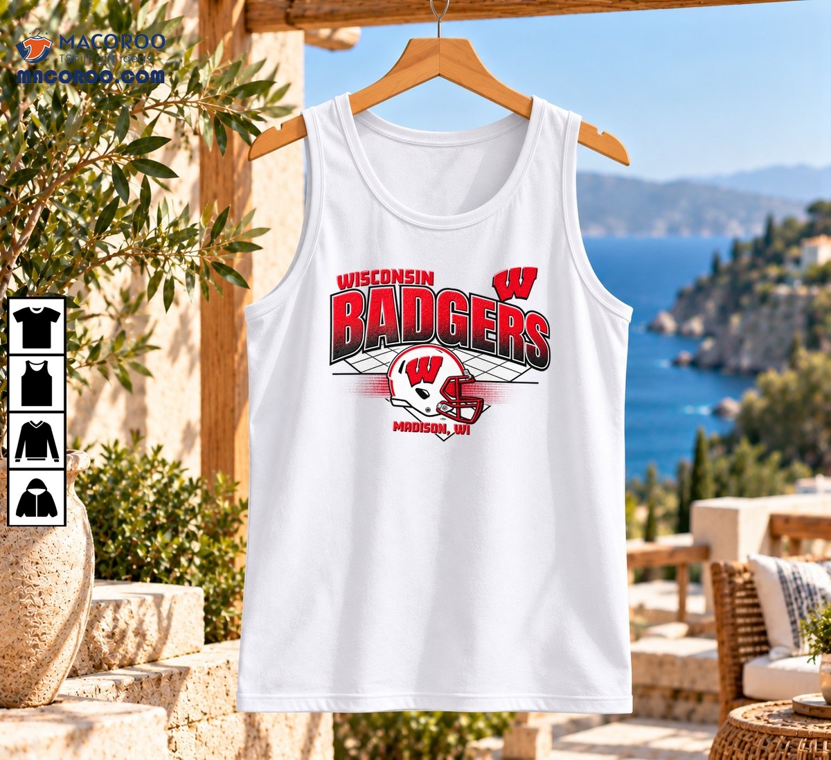 Wisconsin Badgers Football Helmet Vintage Grid Shirt Wisconsin Badgers Football Helmet Vintage Grid Shirt